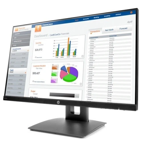 New HP VH240a 23.8" Desktop PC Monitor FHD IPS LED + Built-in Speakers HDMI, VGA