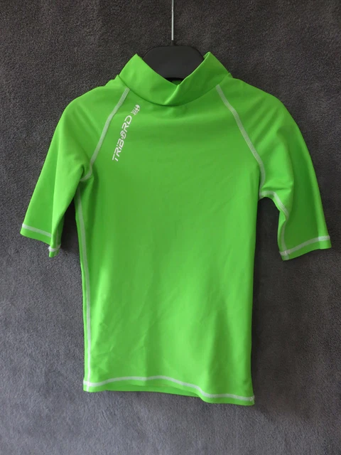 TEE SHIRT ANTI Uv Vert ♥ Tribord Decathlon ♥ T Ans Com9 +++