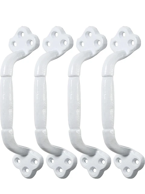 WEBI Barn Door Handle,9 Inch Cast Iron Gate Handle,Rustic Metal Fence Handle 4pk