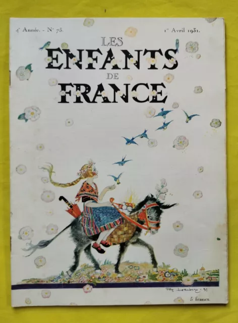 Les Enfants De France N° 75  Avril 1931 : Couverture De Felix Lorioux