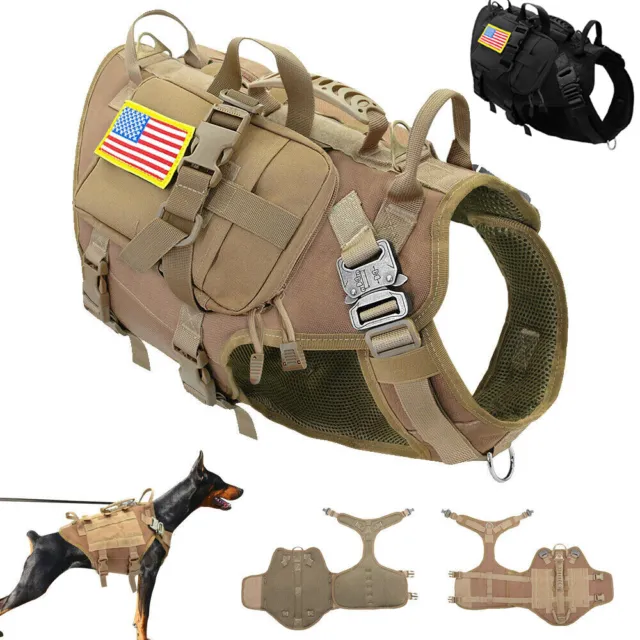 Tattica militare pettorina per cani Pettorina Cani Militare Sistema MOLLE M L