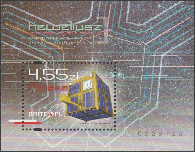 Poland 2013 - Second Polish scientific satellite - Fi bl 250 MNH**