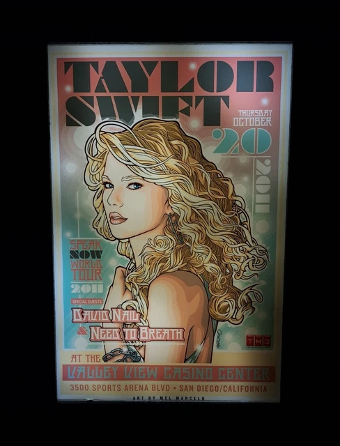 TAYLOR SWIFT SPEAK Now World Tour LED Illuminated Marquee Sign ...