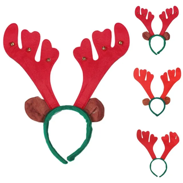 Bandeau de Noël bois wapiti vêtements de fête pour adultes et enfants