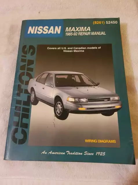 chilton nissan maxima 85'-92' 52450  repair manual  / sec.13