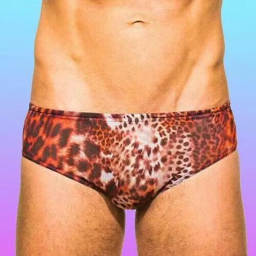 Leopard print speedos men's sale