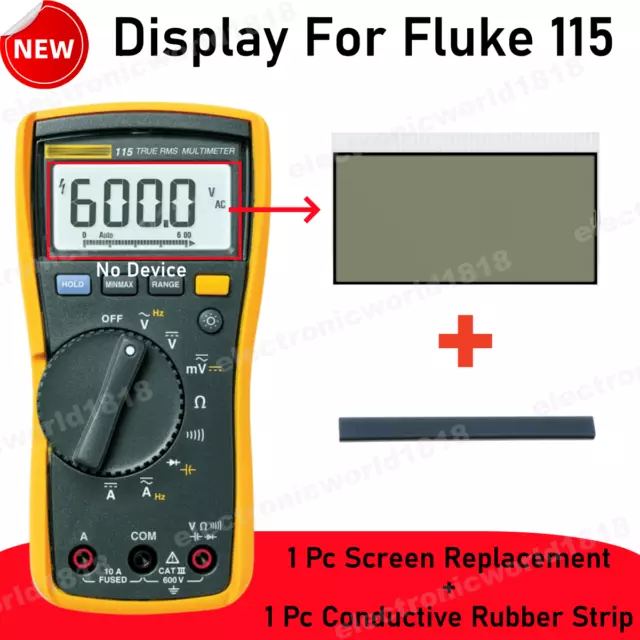 Per Fluke 115 tecnico di campo multimetro digitale display LCD parti NUOVO