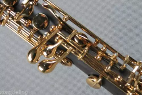 Excellent ebony Professional concert semiautomatic C key oboe,gold-plating #7020