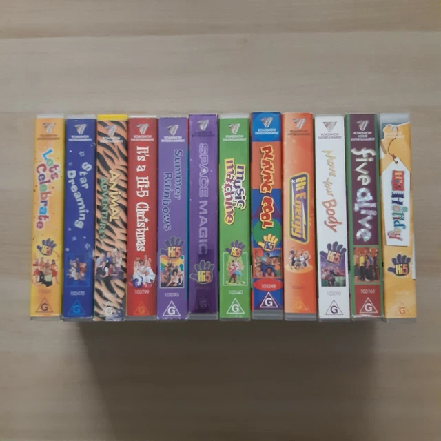 HI5 SET 12x VHS Tapes Bulk 00s Nostalgia Children's TV EUR 24