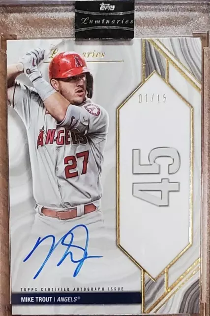 Mike Trout - 2022 Luminaries - Home Run Kings Autographs (ON-CARD) /15 - eBay /1