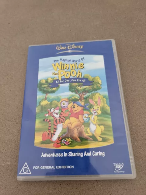 Winnie the Pooh - Adventures in Sharing and Caring (DVD) *RARE*