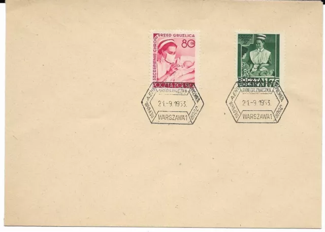 Poland Minr 816 +817 As First Day Cover FDC