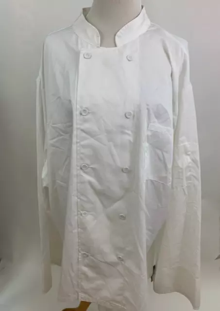 DICKIES White COOL BREEZE CHEF COAT UNISEX WHITE 5XL NEW NWT