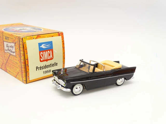 Norev 1/43 Simca Présidentielle De Gaulle + Simca Chambord – Collection Diecast