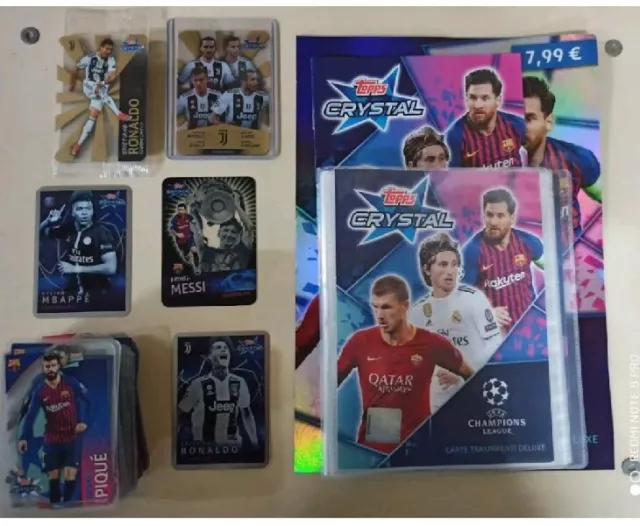 Topps Full Set Completo Crystal Card 2018 19 2019 + Binder + 2 Limited Juventus