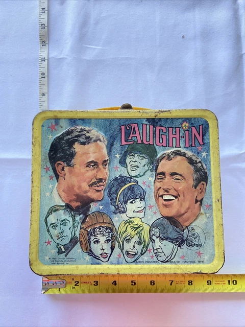 Vintage 1968 LAUGH-IN Vintage Metal Lunch Box Aladdin No Thermos