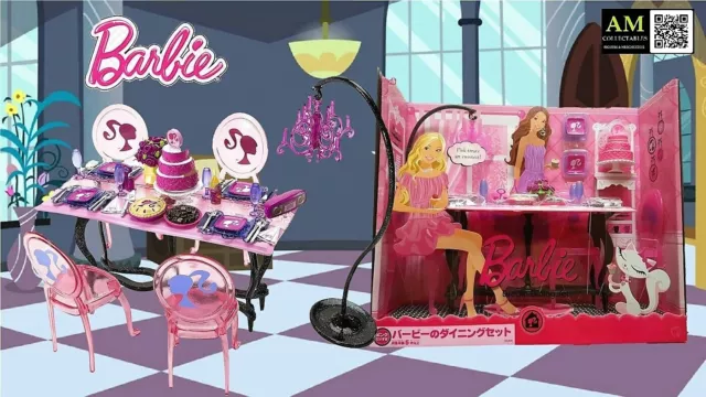 Barbie - Pink Dream Dining Set - Mattel 2008 - Japan Glam - Nrfb