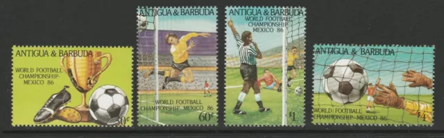 Antigua 1986 World Cup Football set SG 995-998 Mnh.