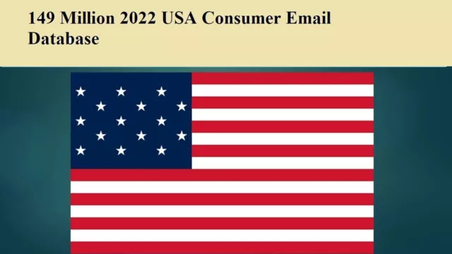 149 Million 2022 Latest USA Consumer Email Database Sales Leads list Marketing