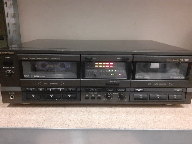 Platine Cassette Technics RS-TR265 - Double Cassette HX-PRO Auto Reverse - Pour Pièces