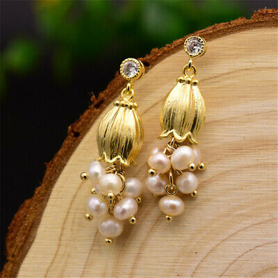 Indian Women Ethnic Style Dangle Earrings Wedding Party Bride Jewelry Accessory