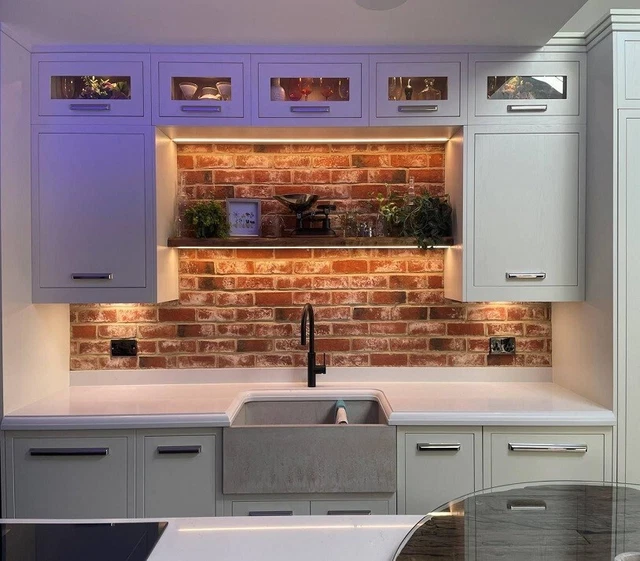 Mezcla Bayswater Ladrillo Resbalones Ladrillo Azulejos Revestimiento de Pared MUESTRA
