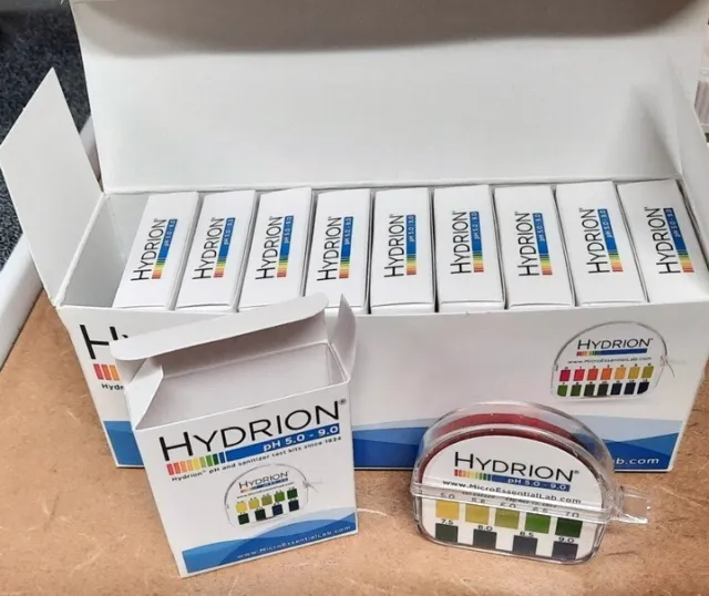 Hydrion S/R Dispenser 5.0-9.0 - 10 pack