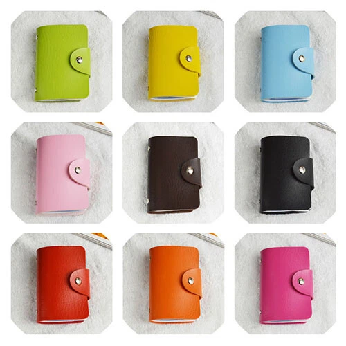 Card Holder Portacarte Credito ID Portafoglio Carte In Pelle PU - Foto 12