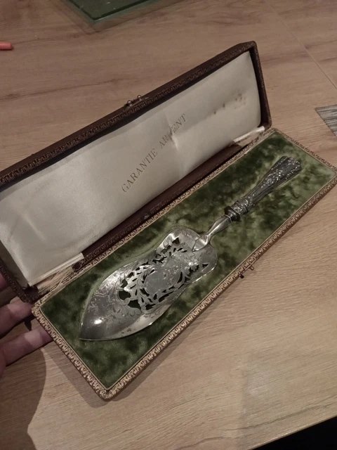 PELLE À GÂTEAU Tarte Argent fourré Métal doré EUR 50,00 - FR