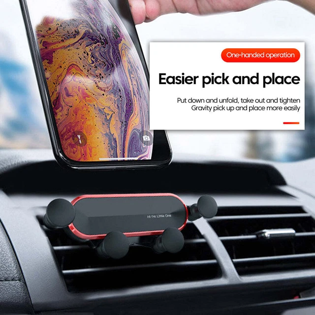 Car Phone Holder Metal Gravity 360 Universal Rotation Ball Air Vent Cellphone