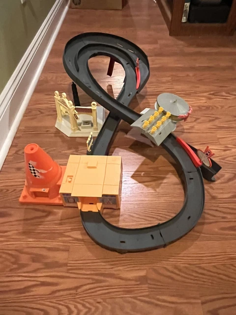 Disney Pixar Cars Race Around Radiator Springs Track Toy Playset 14A Incomplete