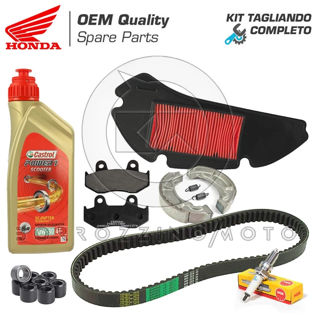 Kit Tagliando HONDA SH 300 09 Candela Filtro Aria Olio Cinghia Rulli SH300 2009 - Foto 13