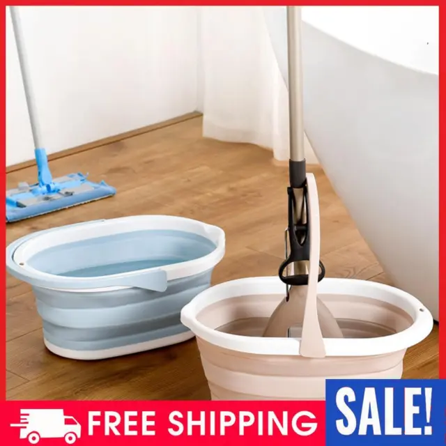Cleaning Bucket with Hanging Hole Rectangular for Outdoor Garden Camping Fishing
