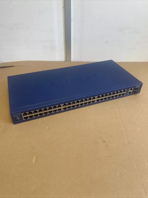 NETGEAR ProSafe 48 Port 10/100 Smart Switch With 2 Gigabit Ports, Model  FS750T2