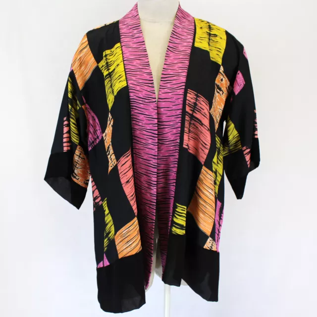 Citron Clothing Art to Wear Japanese Shibori Blouse Cardigan Blouse Plus 2X