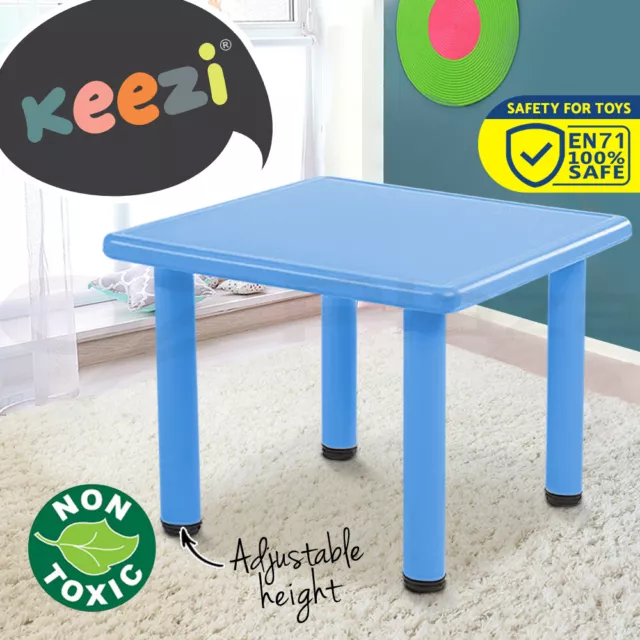 Keezi Kids Table Square Toddler Children Playing Party Study Plastic Desk 60cm