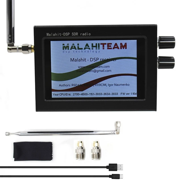 Elegante ricevitore radio a onde corte DSP 3 5 pollici 50 KHz 200 MHz con touchscreen