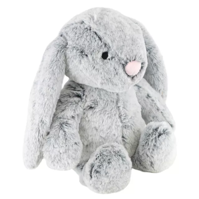 10” Grey Bunny Plush Stuffed Soft Cuddly Teddy Rabbit Pet Farm Animal Soft Toy