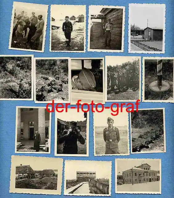 16 x Foto, Rußland, veschiedene Gegenden, um 1941-43 !!!