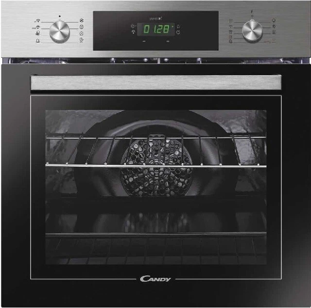 Candy FCT896X WIFI Four Encastrable Électrique 70LT Classe A 9 Fonctions Inox