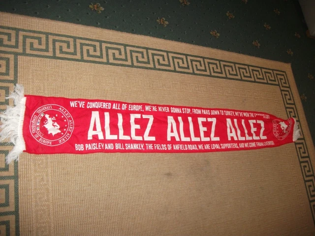 Allex Allez - Liverpool  Football Scarf - Vgc