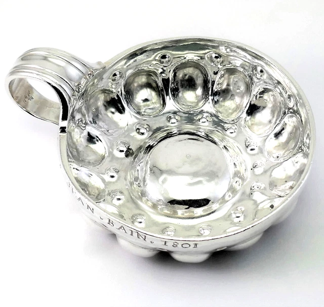 ANTIQUE 18thC FRENCH PROVINCIAL, TOURS, SOLID SILVER TASTEVIN WINE TASTER, 116G