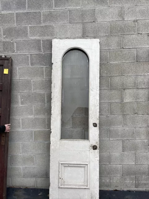 CM 794 antique arch glass entrance door 28.25 x 93.75 x 1.75.