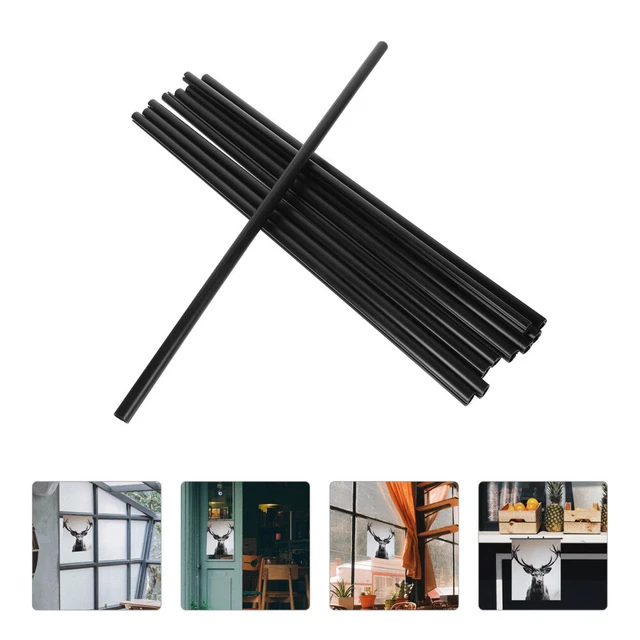 Lot De 8 Tiges De Suspension PVC Pour Affiches - 39,8 Cm, Transparentes | Support Pour Cadres, Présentoir Commercial