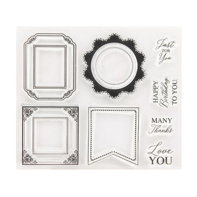 Klar Stempel Transparent Siegelmarken für DIY Scrapbooking Handwerkskarte Fotoal