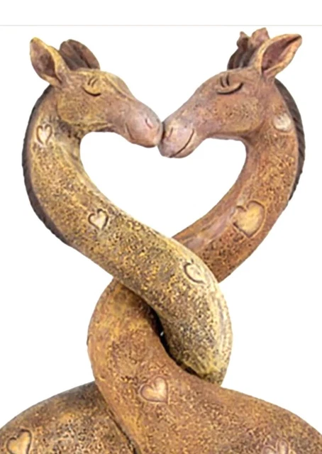 ❤️‍ Regalo San Valentino baciare cuore giraffa amore regalo casa ornamentale