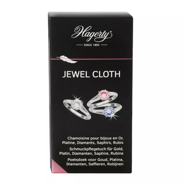 Hagerty Jewel Cloth imprägniertes Tuch für Gold Platin Diamanten Saphire Rubine 2