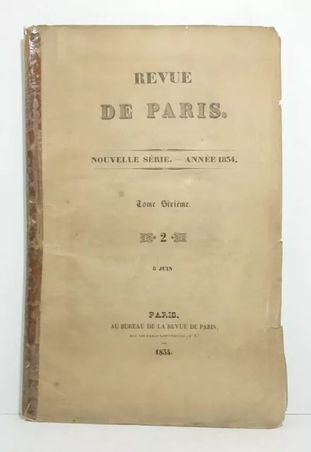 COLLECTIF - Revue de Paris. Tome sixième, n°2 - 8 Juin. - 1834.