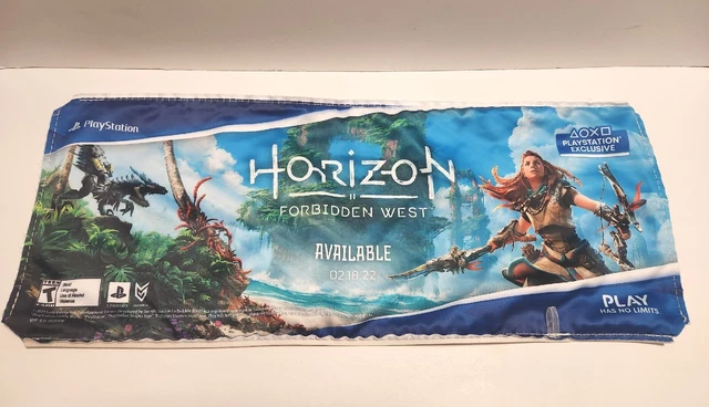 Horizon Forbidden West PS4 PS5 Store Display Promo Cloth Banner Sign 9” x 21”