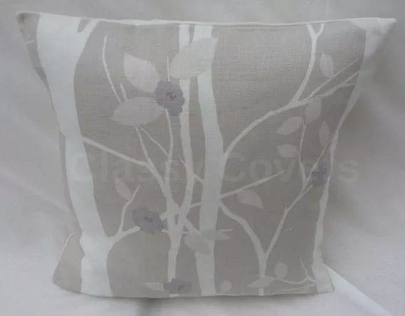 Laura Ashley Designer Cushion Cover "COTTONWOOD" Natural Fabric Various Sizes